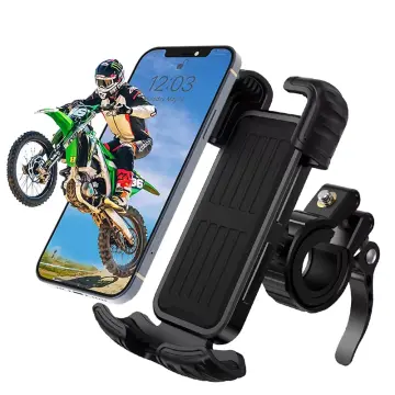 Bicycle cell phone holder with security lock.-1