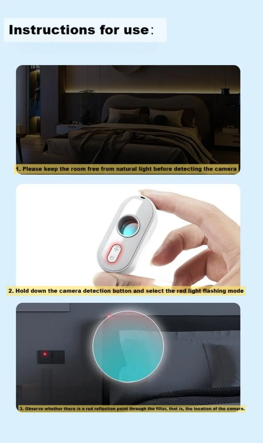 camera anti-peeping detector11