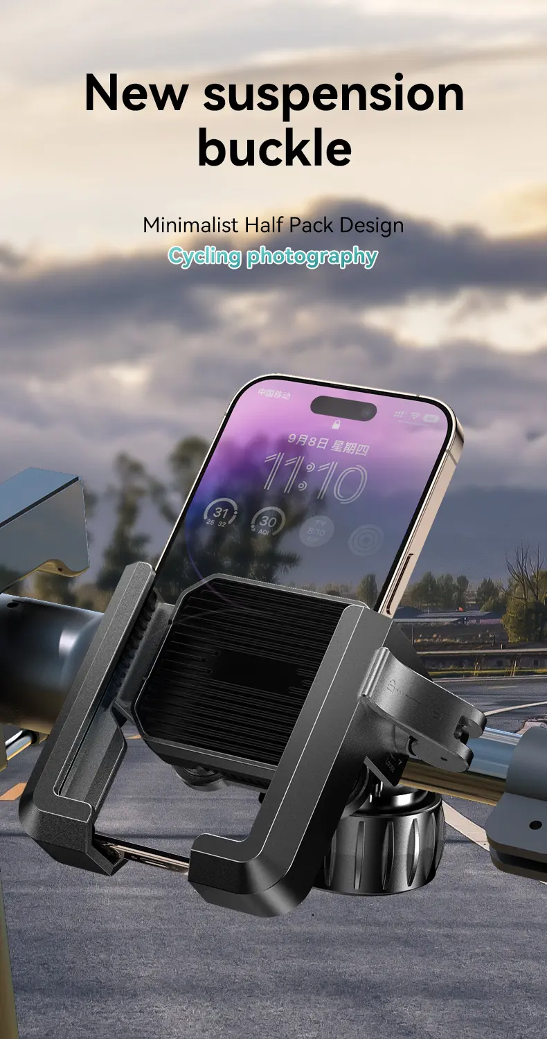 Half-wrap design bicycle cell phone holder-1-product