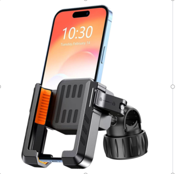 Half-wrap cycling cell phone holder