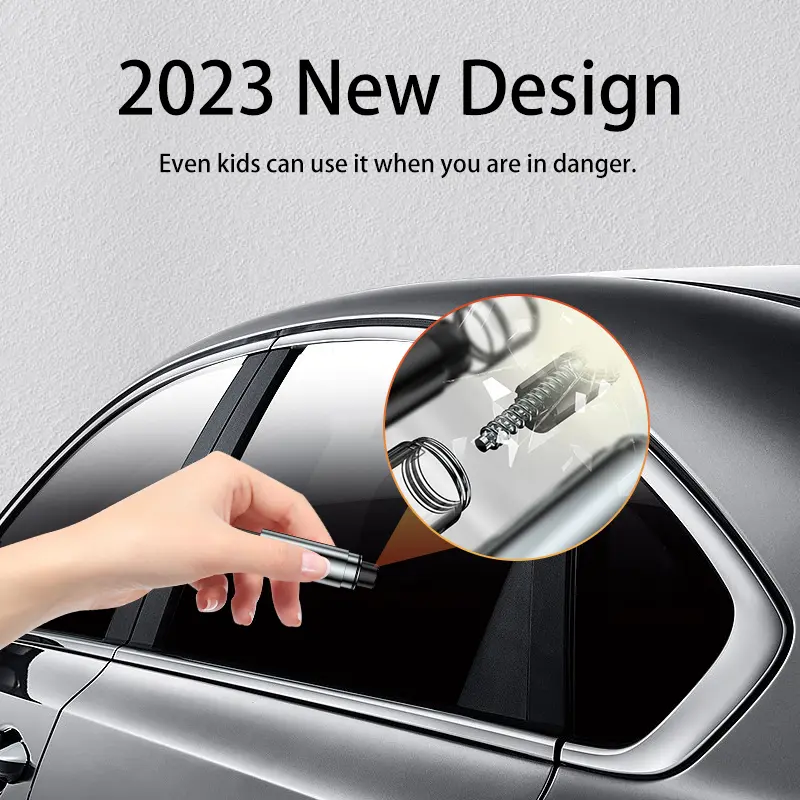 Emergency Escape Tool: 4-in-1 Seat Belt Cutter ...