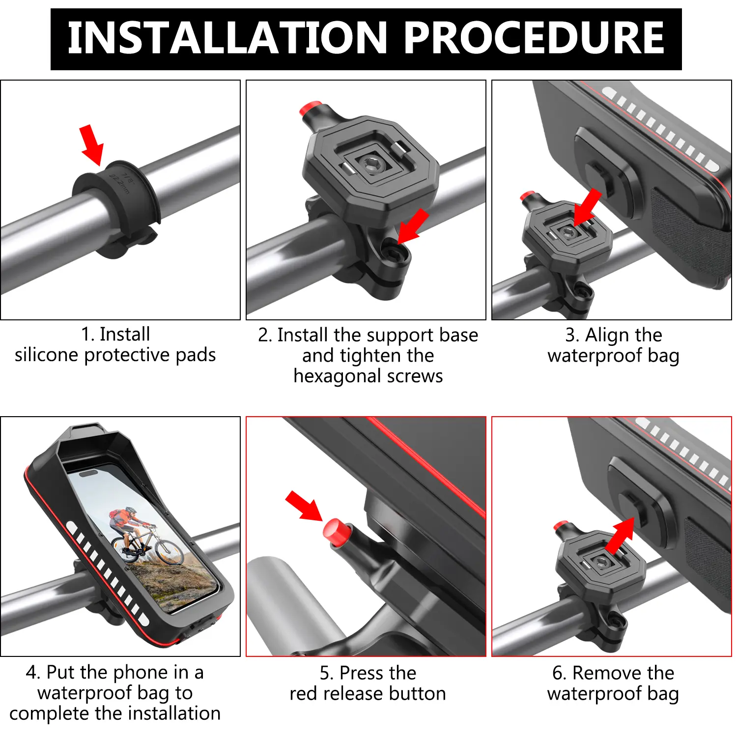 Bicycle Phone Front Frame Bag7
