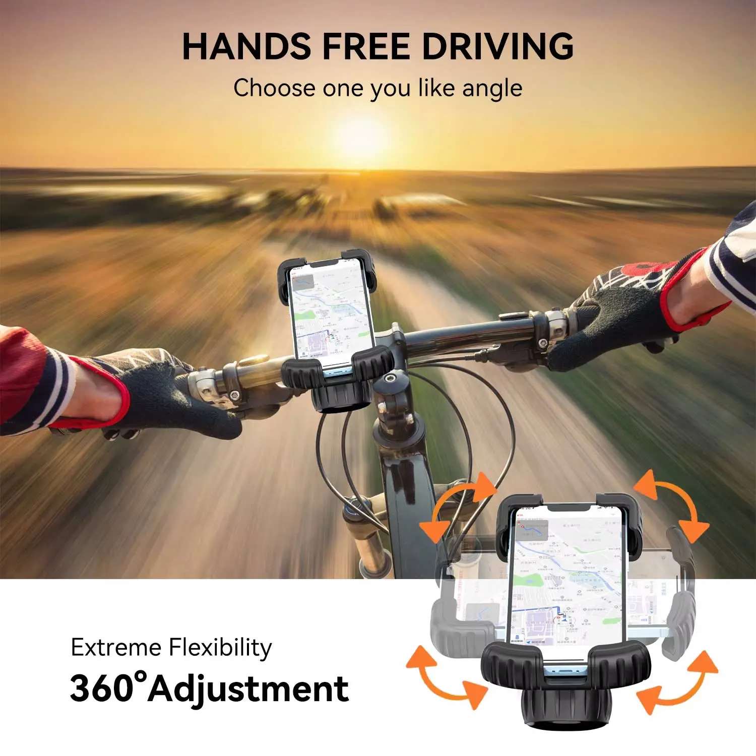 Thickened shock-absorbing and durable bicycle h...