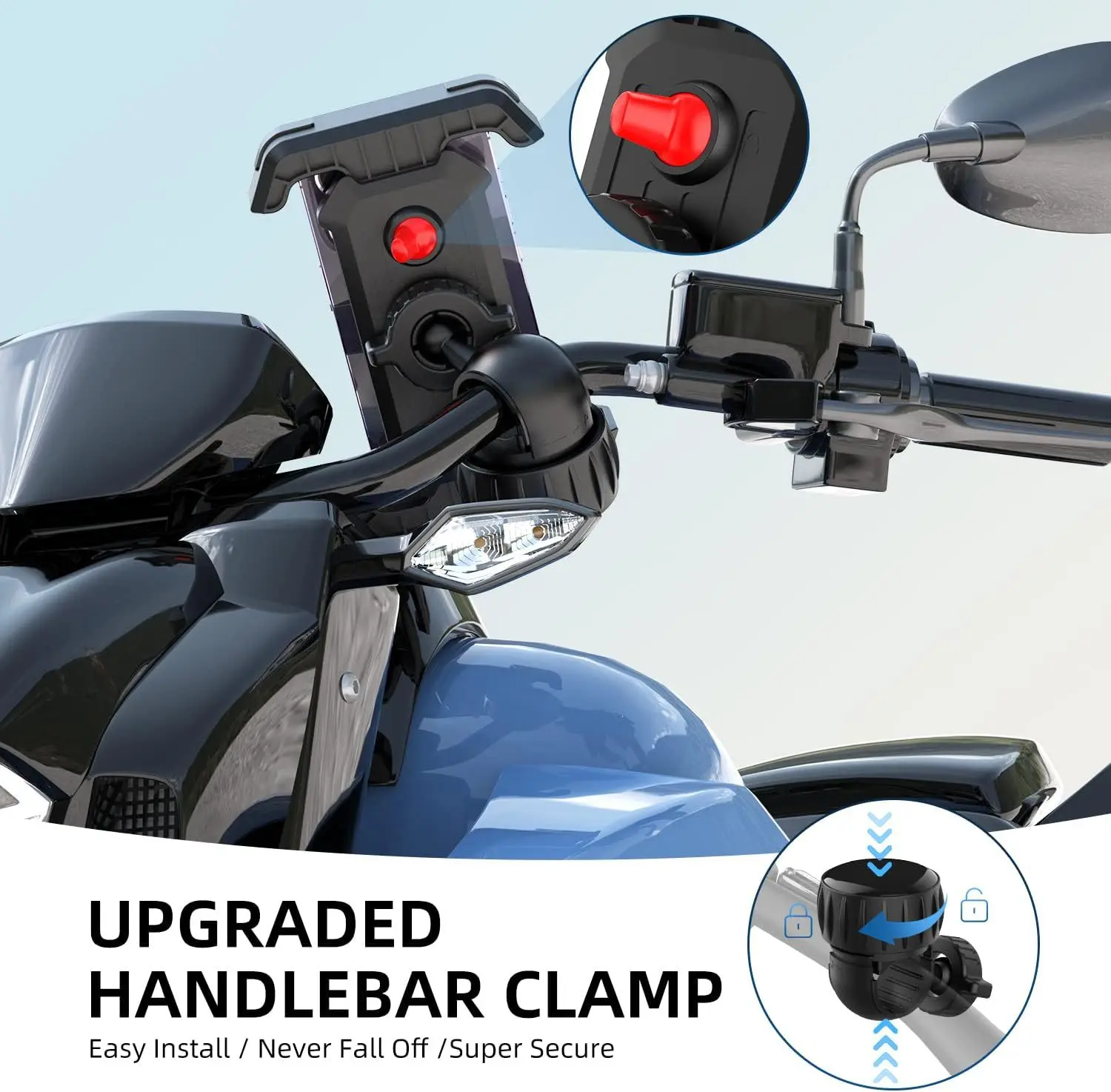 Bicycle mobile phone holder adjustable mobile phone holder-product